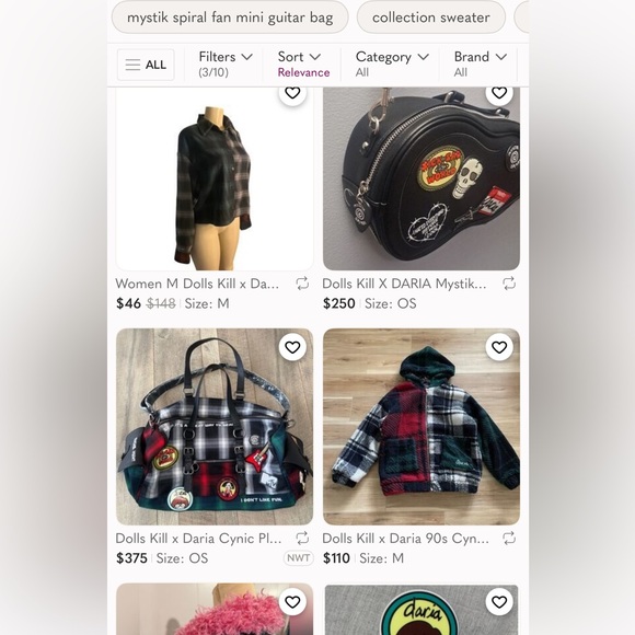 Dolls Kill X Daria Plaid Fleece Jacket with Graphic Design - Picture 13 of 13